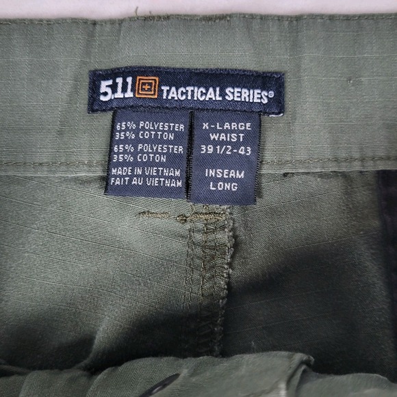 511 Tactical Cargo Utility Pants Men's Size XL (39 to 43) Inseam 36, Green - Picture 4 of 12